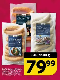 Løvbjerg Slagter Lampe jubilæums ringrider, frankfurter el. cheese bbq frankfurter tilbud