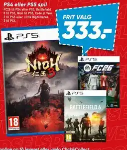 Bilka PS4 eller PS5 spil tilbud