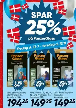 Bilka SPAR 25% på PanzerGlass tilbud