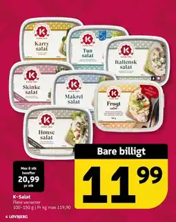 Løvbjerg K-Salat tilbud