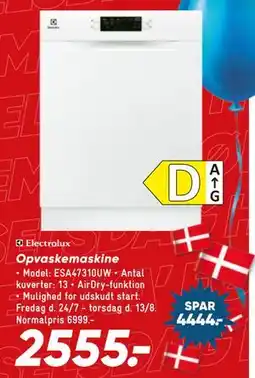 Bilka Electrolux Opvaskemaskine tilbud