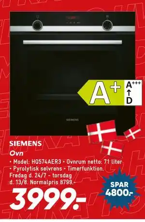 Bilka SIEMENS Ovn tilbud
