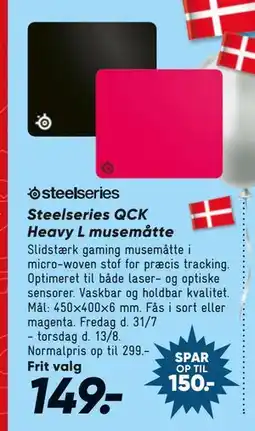Bilka Steelseries QCK Heavy L musemåtte tilbud