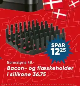 Bilka Bacon- og flæskeholder i silikone tilbud