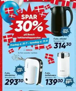 Bilka SPAR 30% på Bosch køkkenelapparater tilbud