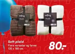 Bilka Soft plaid tilbud