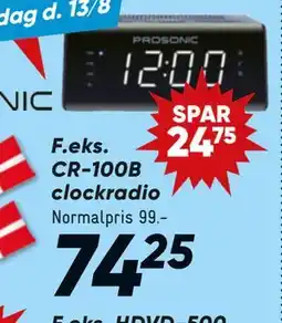 Bilka CR-100B clockradio tilbud