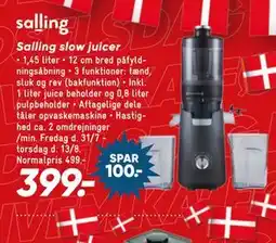 Bilka Salling slow juicer tilbud