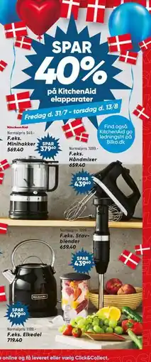 Bilka SPAR 40% på KitchenAid elapparater tilbud