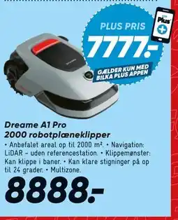 Bilka Dreame A1 Pro 2000 robotplæneklipper tilbud
