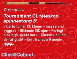 Bilka Tournament CL teleskop spinnestang 8' tilbud