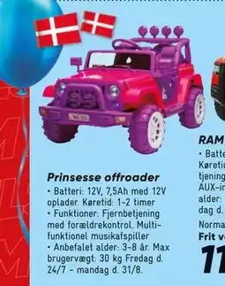 Bilka Prinsesse offroader tilbud