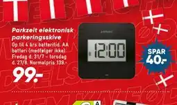 Bilka Parkzeit elektronisk parkeringsskive tilbud