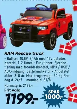 Bilka RAM Rescue truck tilbud