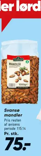 Bilka Svansø mandler tilbud