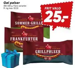 Bilka Gøl pølser tilbud