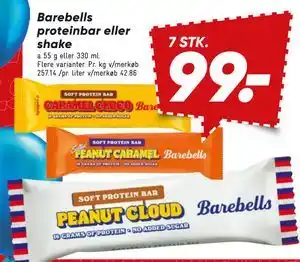 Bilka Barebells proteinbar eller shake tilbud