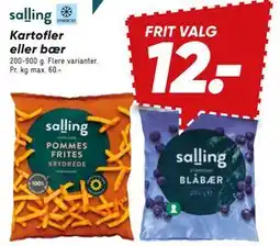 Bilka Kartofler eller bær tilbud
