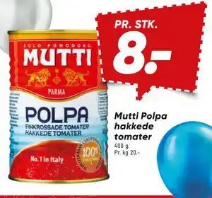 Bilka Mutti Polpa hakkede tomater tilbud