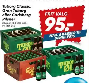 Bilka Tuborg Classic, Grøn Tuborg eller Carlsberg Pilsner tilbud