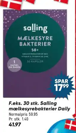 Bilka 30 stk. Salling mælkesyrebakterier Daily tilbud