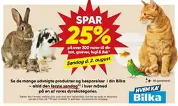 Bilka SPAR 25% på over 300 varer til din kat, gnaver, fugl & fisk tilbud