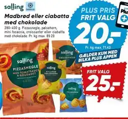 Bilka Madbrød eller ciabatta med chokolade tilbud