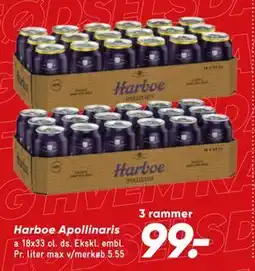 Bilka Harboe Apollinaris tilbud