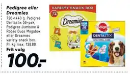 Bilka Pedigree eller Dreamies tilbud