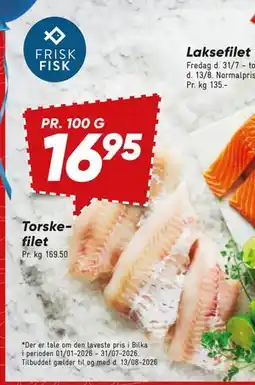 Bilka Torskefilet tilbud