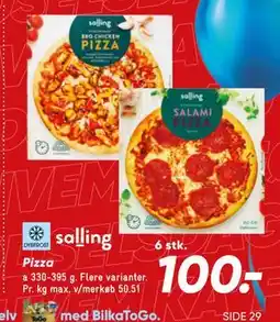 Bilka salling Pizza tilbud