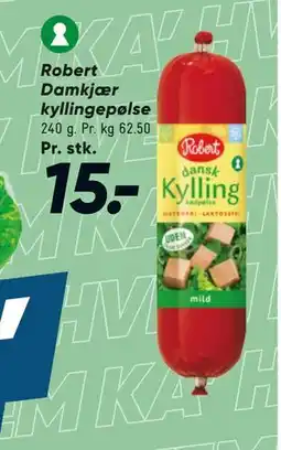 Bilka Robert Damkjær kyllingepølse tilbud