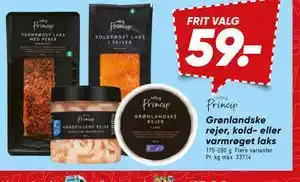 Bilka Grønlandske rejer, kold- eller varmrøget laks tilbud
