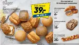Bilka Bagerens morgenmenu tilbud