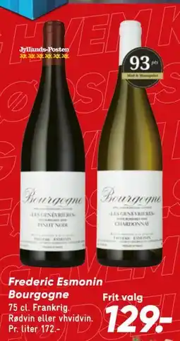 Bilka Frederic Esmonin Bourgogne tilbud