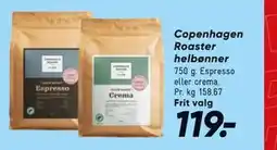 Bilka Copenhagen Roaster helbønner tilbud