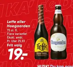 Bilka Leffe eller Hoegaarden tilbud