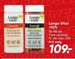 Bilka Longo Vital +10% tilbud