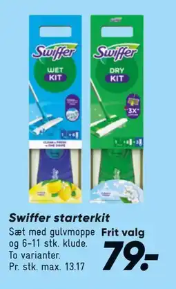 Bilka Swiffer starterkit tilbud