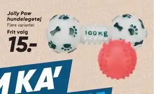 Bilka Jolly Paw hundelegetøj tilbud