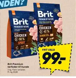 Bilka Brit Premium tørfoder til hunde tilbud