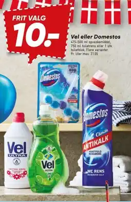 Bilka Vel eller Domestos tilbud