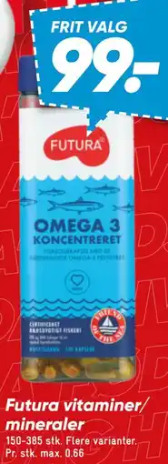 Bilka Futura vitaminer/ mineraler tilbud