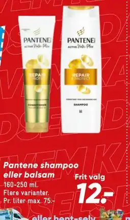 Bilka Pantene shampoo eller balsam tilbud