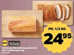 Netto Velsmag ribbenssteg uden ben eller hamburgerryg tilbud