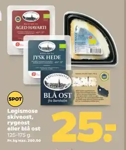 Netto Løgismose skiveost, rygeost eller blå ost tilbud