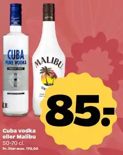 Netto Cuba vodka eller Malibu tilbud