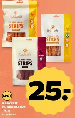 Netto Raakraft hundesnacks tilbud