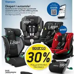 Thansen Ekspert i autostole! tilbud