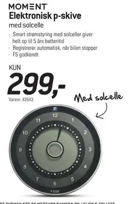 Thansen MOMENT Elektronisk p-skive tilbud